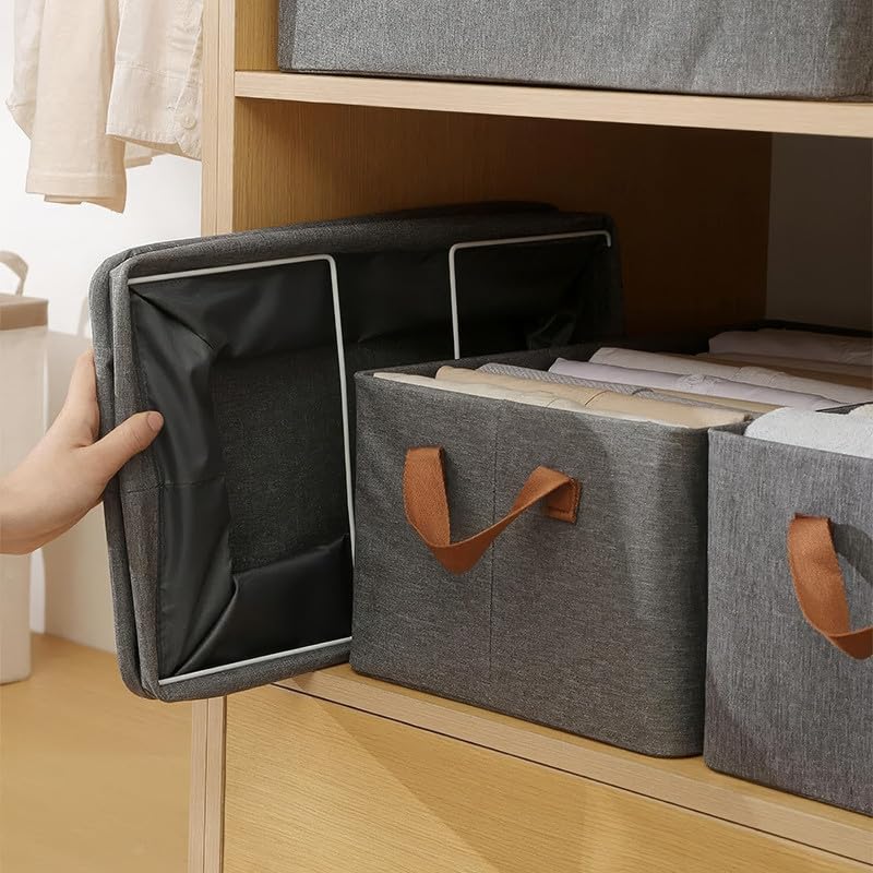 Collapsible Cloth Organizer for Wardrobe – Pack of 4