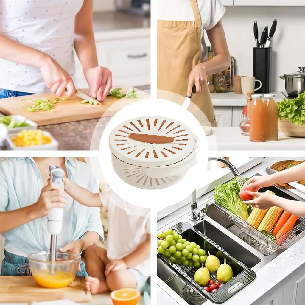 Multifunctional Draining Bowl with foldable handle