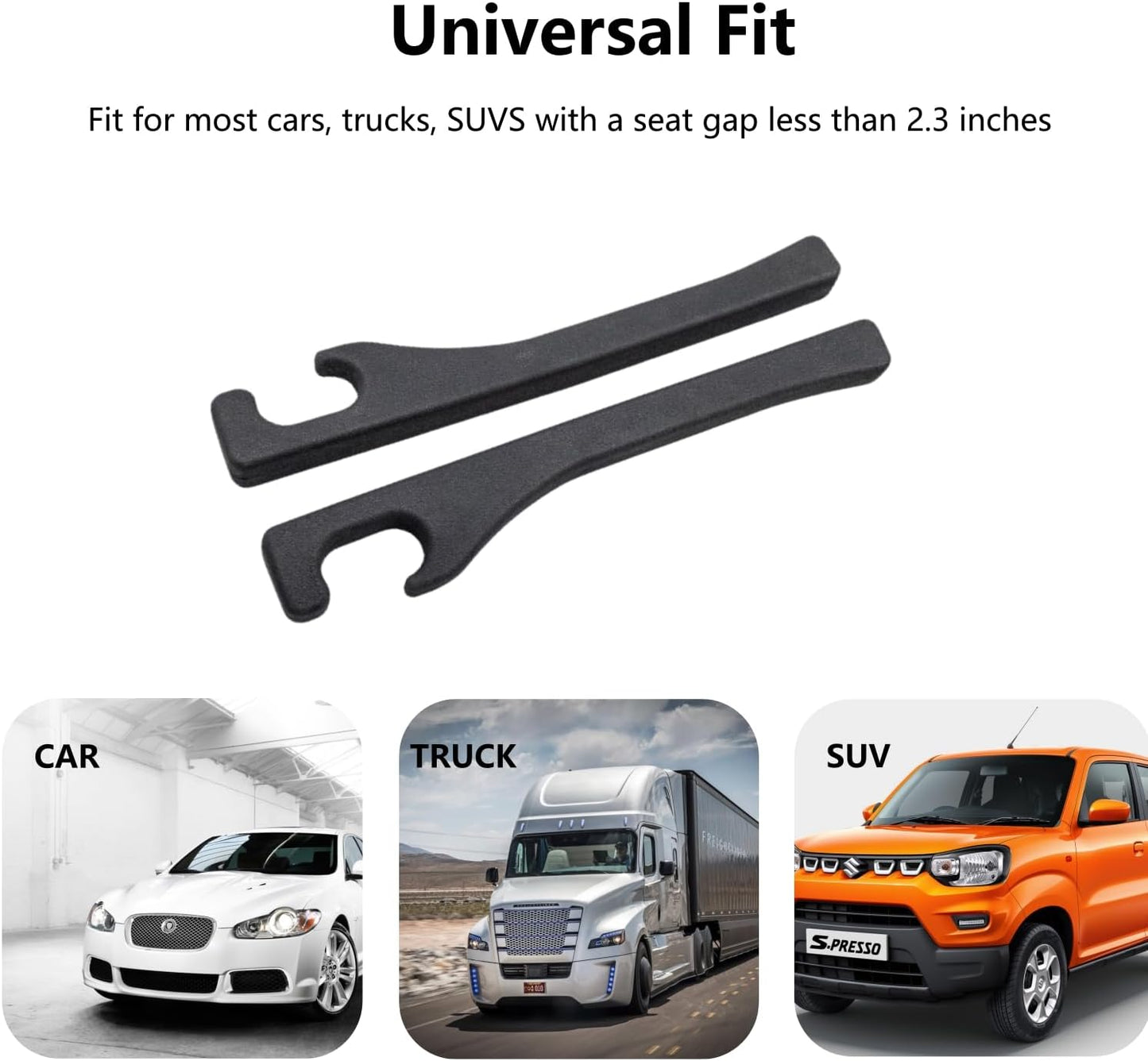 HomeCove - 2PCS Car Seat Gap Filler with Phone Holder – Universal Fit for Cars & SUVs
