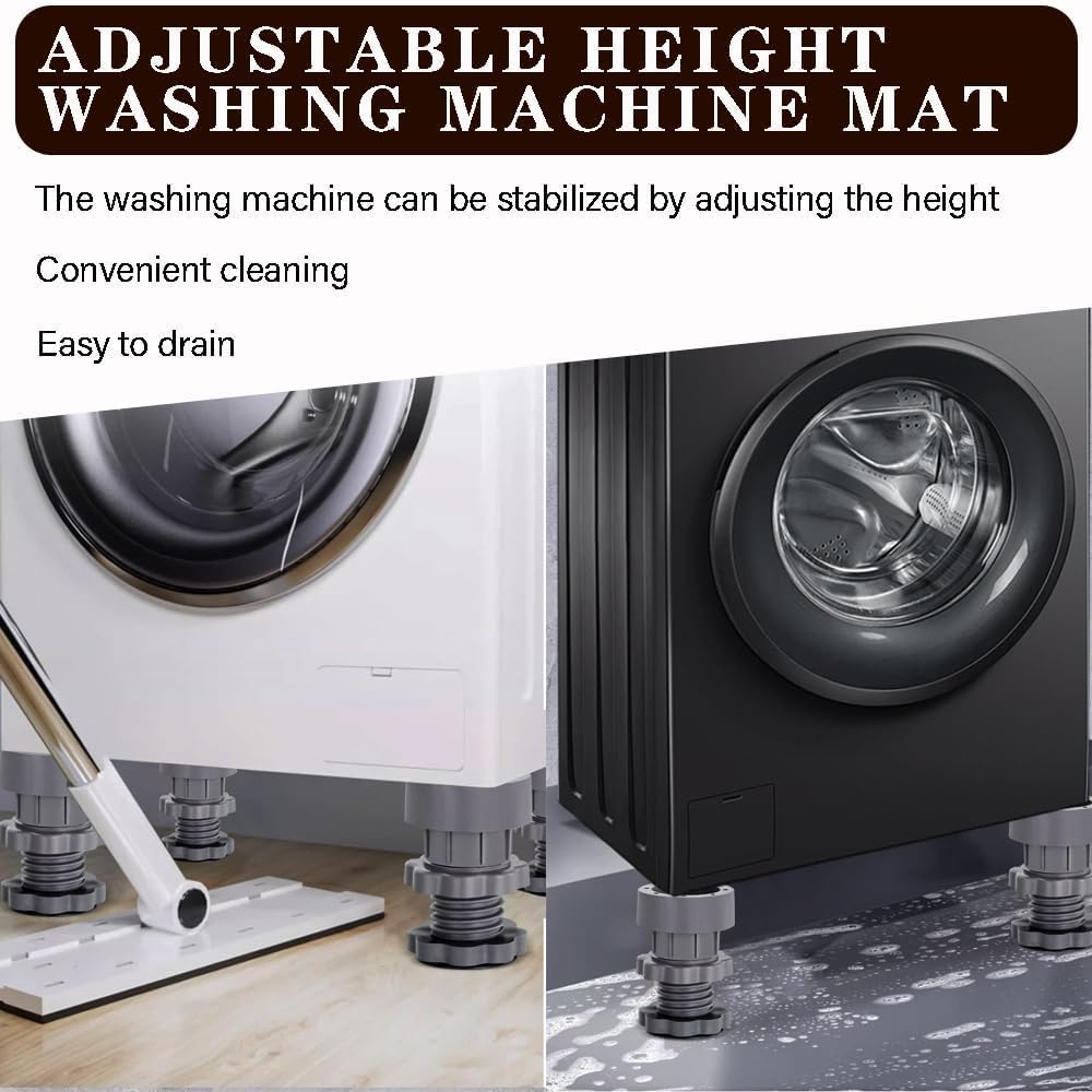 Washing Machine Height Adjusing Vibration Pads (4 Pcs Set)