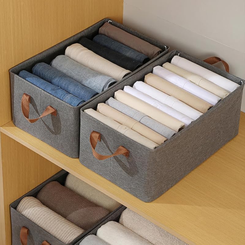 Collapsible Cloth Organizer for Wardrobe – Pack of 4