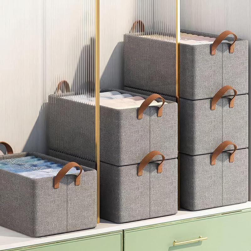 Collapsible Cloth Organizer for Wardrobe – Pack of 4