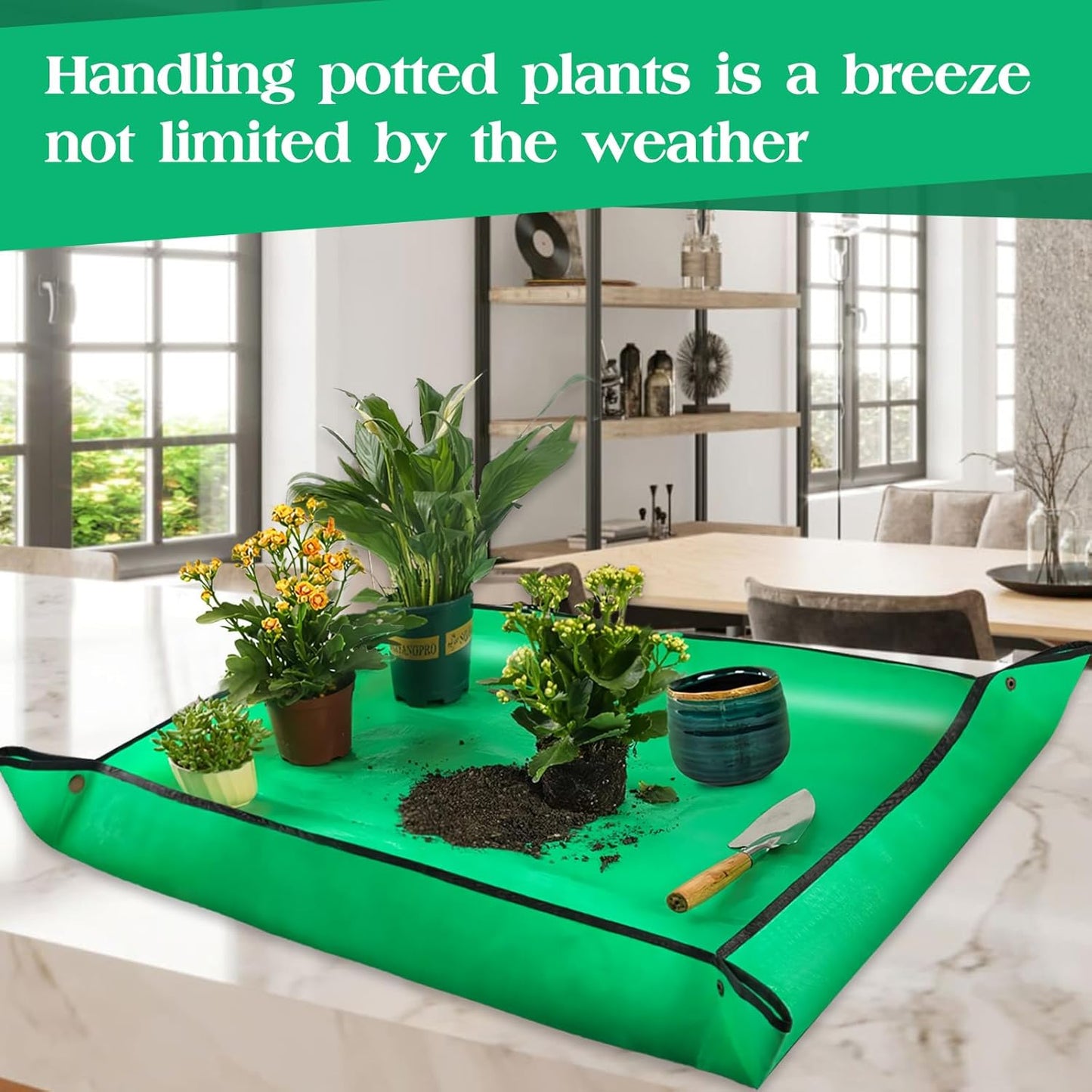 Gardening Mat for Plant Transplanting and Mess Control
