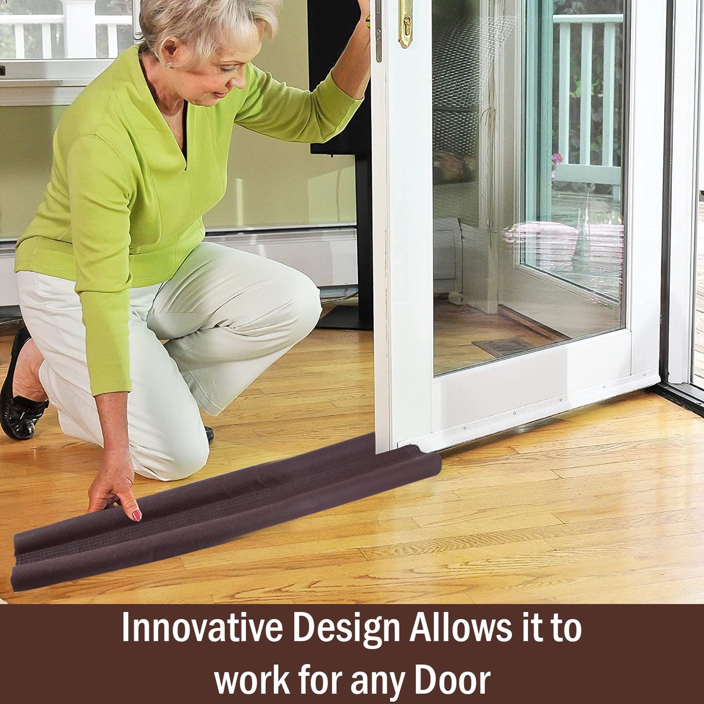 Door Bottom Sealing Strip Guard for Home | (39 inches, Pack of 2)