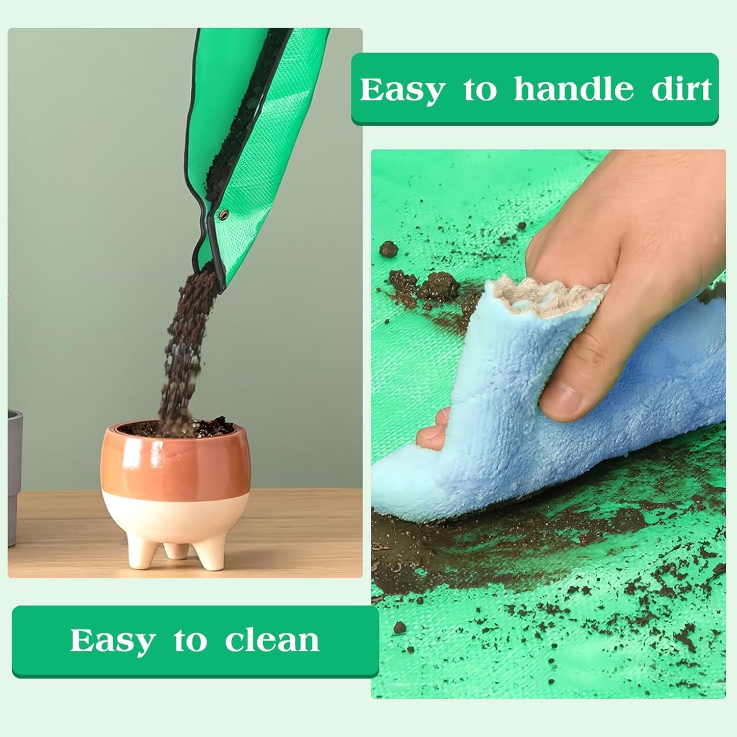Gardening Mat for Plant Transplanting and Mess Control
