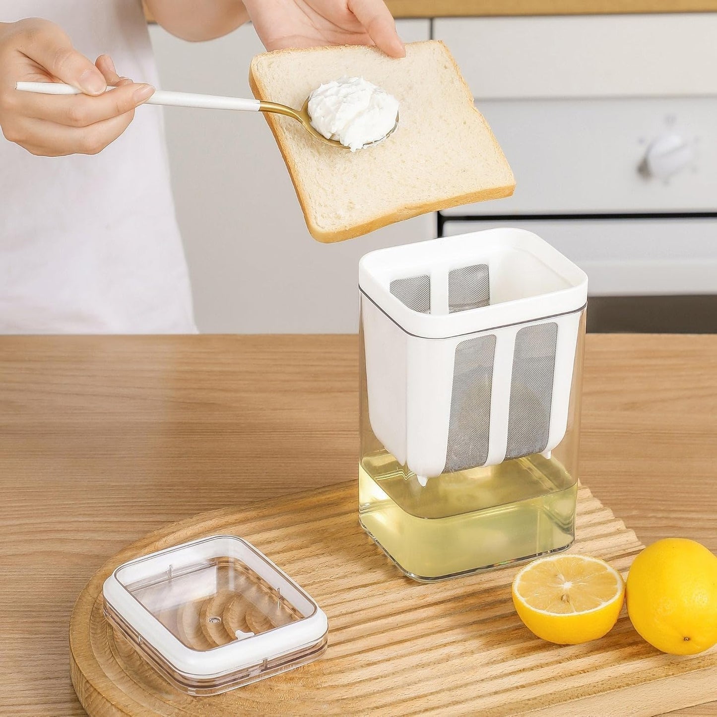 HomeCove™ Hung Curd Maker 1100 ML | Yogurt Strainer for Homemade Greek Yogurt & Paneer
