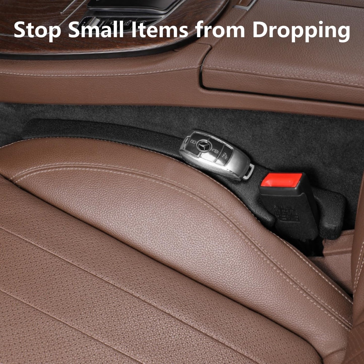 HomeCove - 2PCS Car Seat Gap Filler with Phone Holder – Universal Fit for Cars & SUVs
