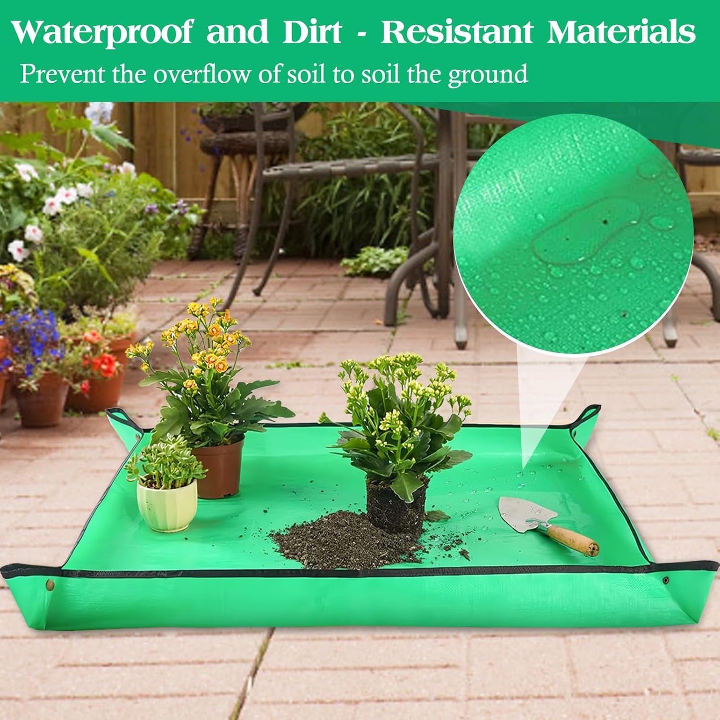 Gardening Mat for Plant Transplanting and Mess Control