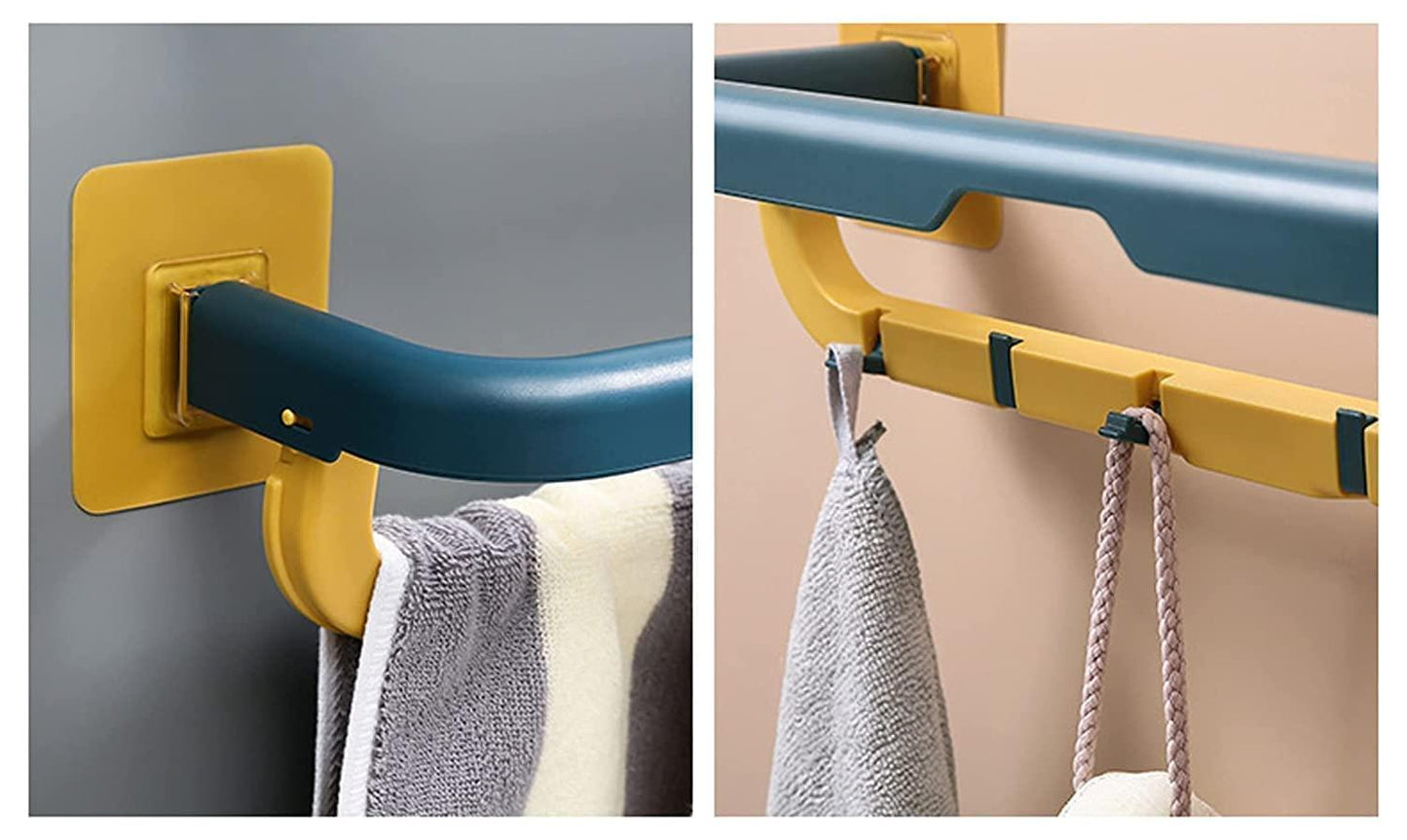 bathroom wall towel rack