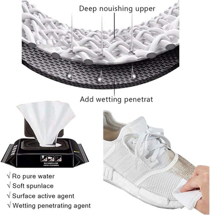 Sneaker Wipes - 80 Wipes Pack