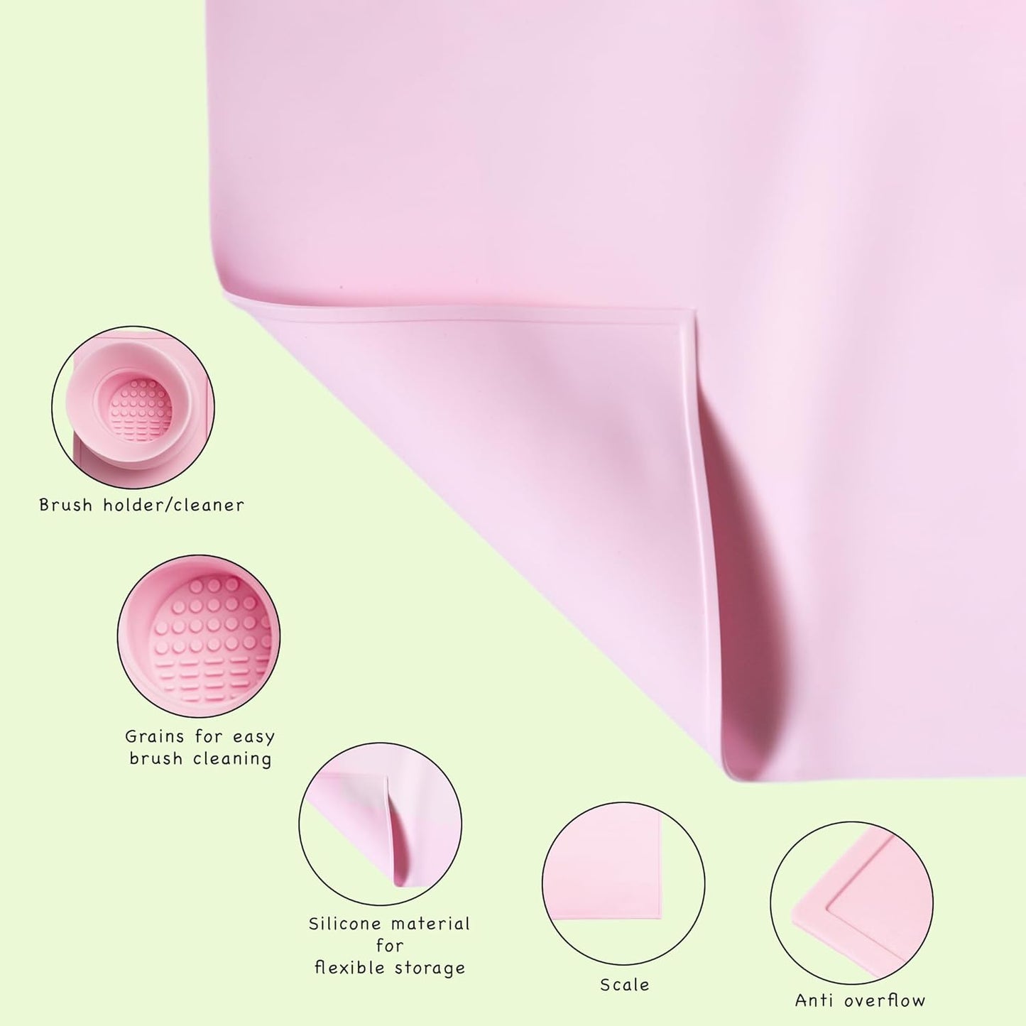 Silicone Craft Mat for Painting Play Doh and Clay for Kids