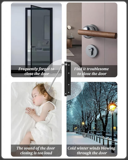 Heavy-Duty Stainless Steel Spring Door Closer