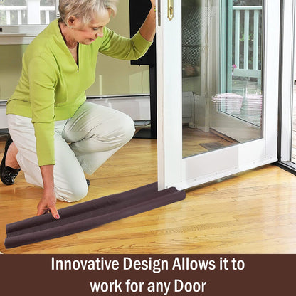 Door Bottom Sealing Strip Guard for Home | (39 inches, Pack of 2)