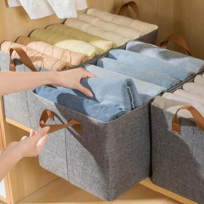 Collapsible Cloth Organizer for Wardrobe – Pack of 4