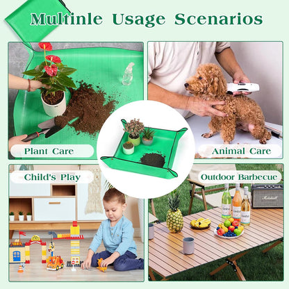 Gardening Mat for Plant Transplanting and Mess Control