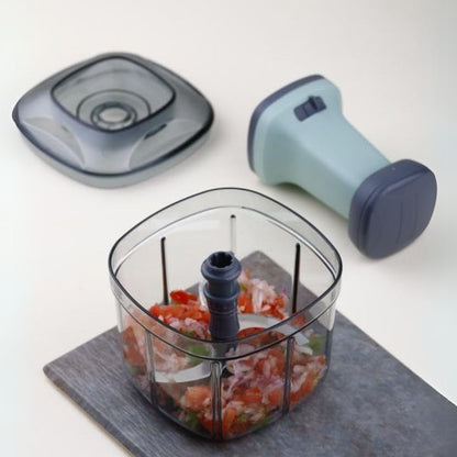 HomeCove 900ml Manual Vegetable Chopper for Kitchen